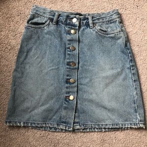 Mini  faded Jean skirt